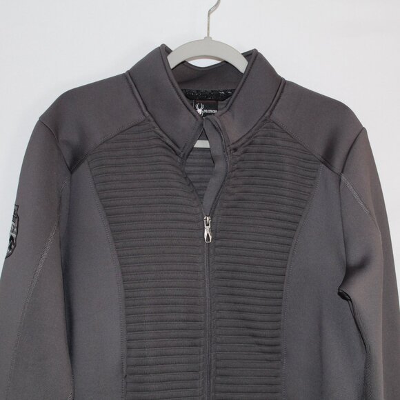 Spyder BNWT Ladies' Venom Full-Zip gray jacket with pockets XXL - Picture 2 of 10